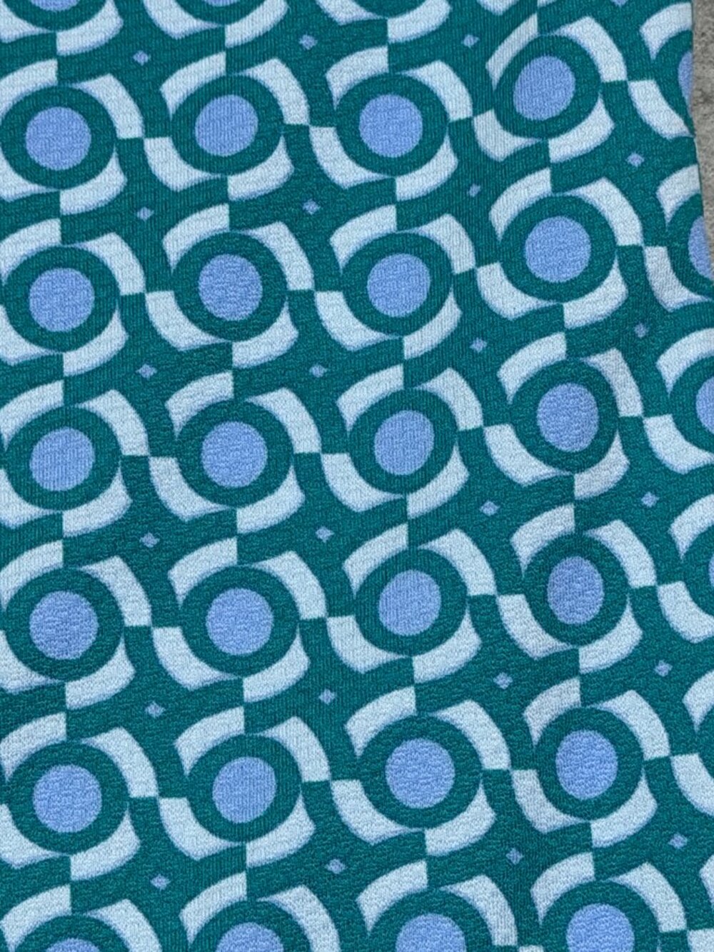 Mizzen+Main Halyard Short Sleeve Dress Shirt Teal Kaleidoscope Medium Trim NWT - Picture 5 of 15
